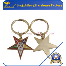 Masonic Colored Oes Metal Keychain